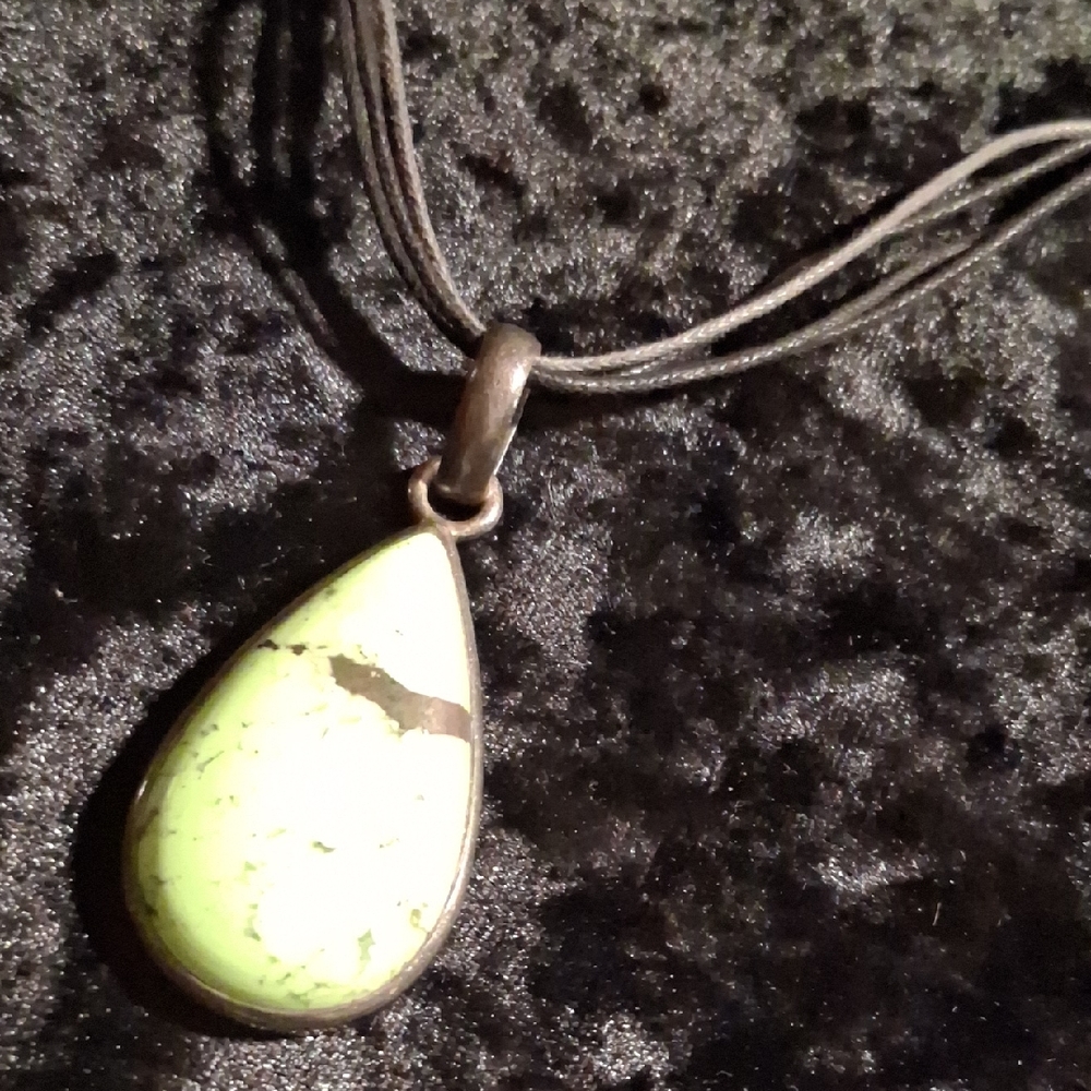 Mystical Green Glow Necklace with Spherical Pendant